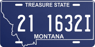 MT license plate 211632I