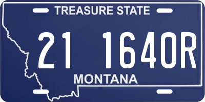 MT license plate 211640R