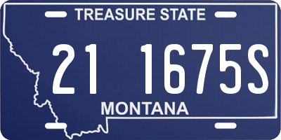 MT license plate 211675S