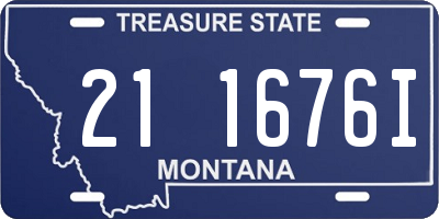 MT license plate 211676I