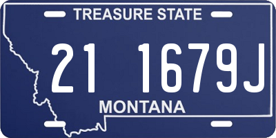 MT license plate 211679J