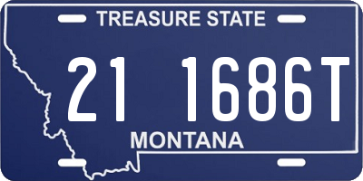MT license plate 211686T