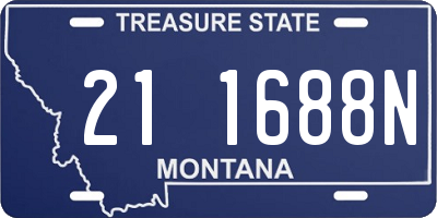 MT license plate 211688N