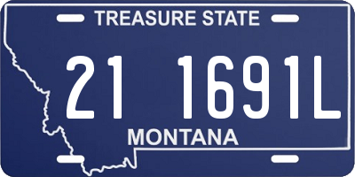 MT license plate 211691L
