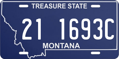 MT license plate 211693C