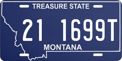 MT license plate 211699T