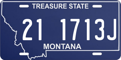 MT license plate 211713J
