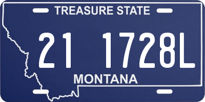 MT license plate 211728L