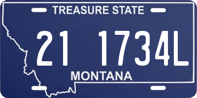 MT license plate 211734L