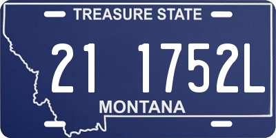 MT license plate 211752L
