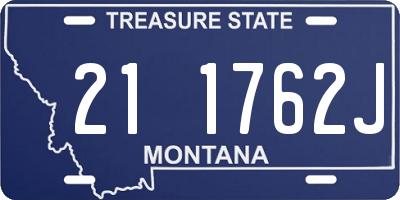 MT license plate 211762J