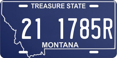 MT license plate 211785R