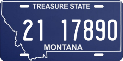MT license plate 211789O