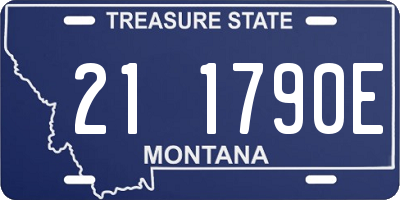 MT license plate 211790E