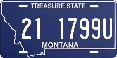 MT license plate 211799U