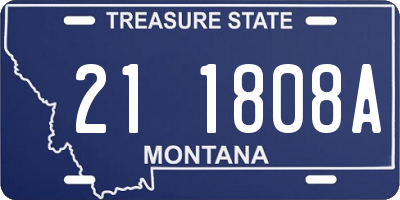 MT license plate 211808A