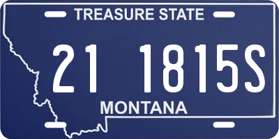 MT license plate 211815S