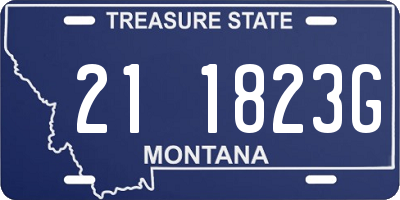 MT license plate 211823G