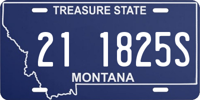 MT license plate 211825S