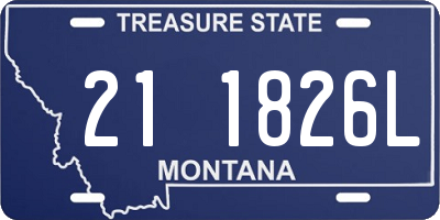 MT license plate 211826L
