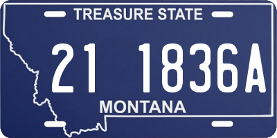 MT license plate 211836A