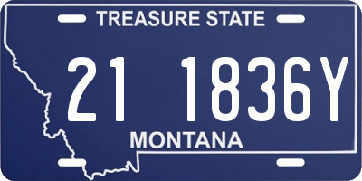 MT license plate 211836Y