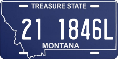 MT license plate 211846L