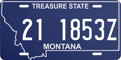 MT license plate 211853Z