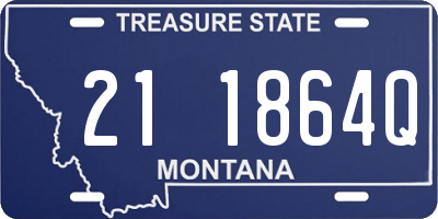 MT license plate 211864Q