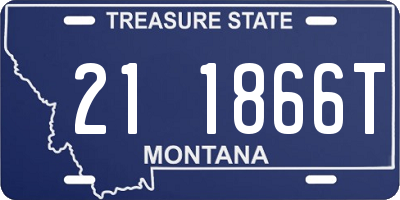 MT license plate 211866T