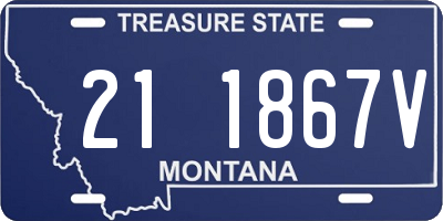 MT license plate 211867V