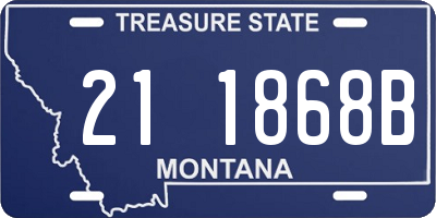 MT license plate 211868B