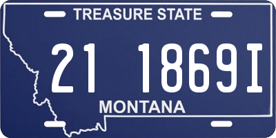 MT license plate 211869I