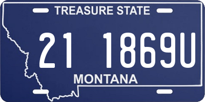 MT license plate 211869U