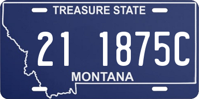 MT license plate 211875C