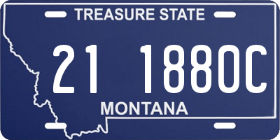 MT license plate 211880C