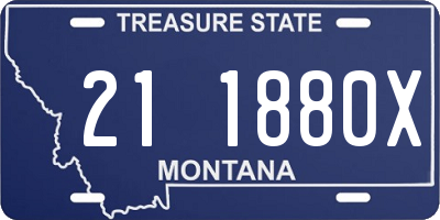 MT license plate 211880X