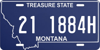 MT license plate 211884H