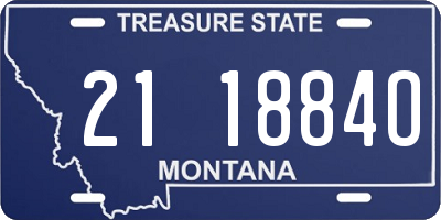 MT license plate 211884O