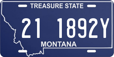 MT license plate 211892Y