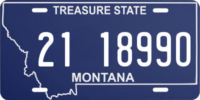 MT license plate 211899O