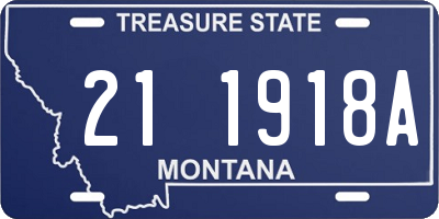 MT license plate 211918A