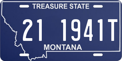 MT license plate 211941T
