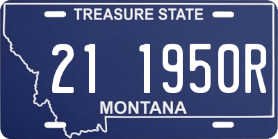 MT license plate 211950R