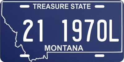 MT license plate 211970L