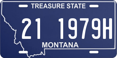 MT license plate 211979H