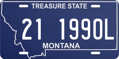 MT license plate 211990L