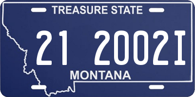 MT license plate 212002I