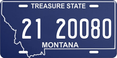 MT license plate 212008O