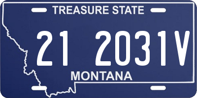 MT license plate 212031V